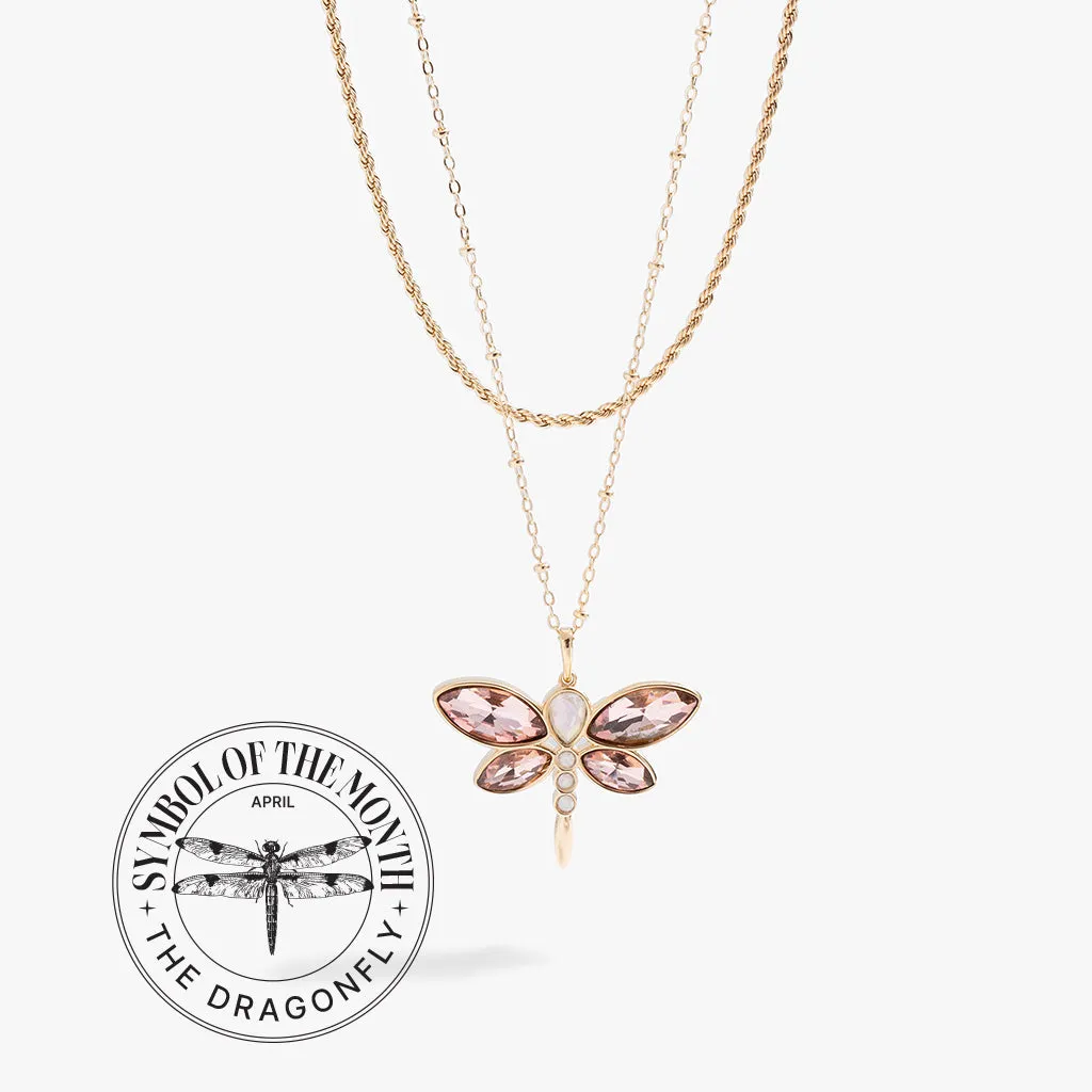 Crystal Dragonfly Double Layer Necklace sold by Alex and Ani