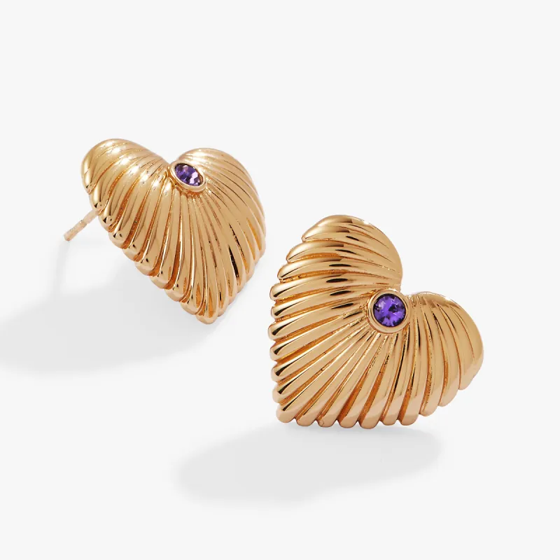 Puffy Heart Statement Earrings sold by Alex and Ani