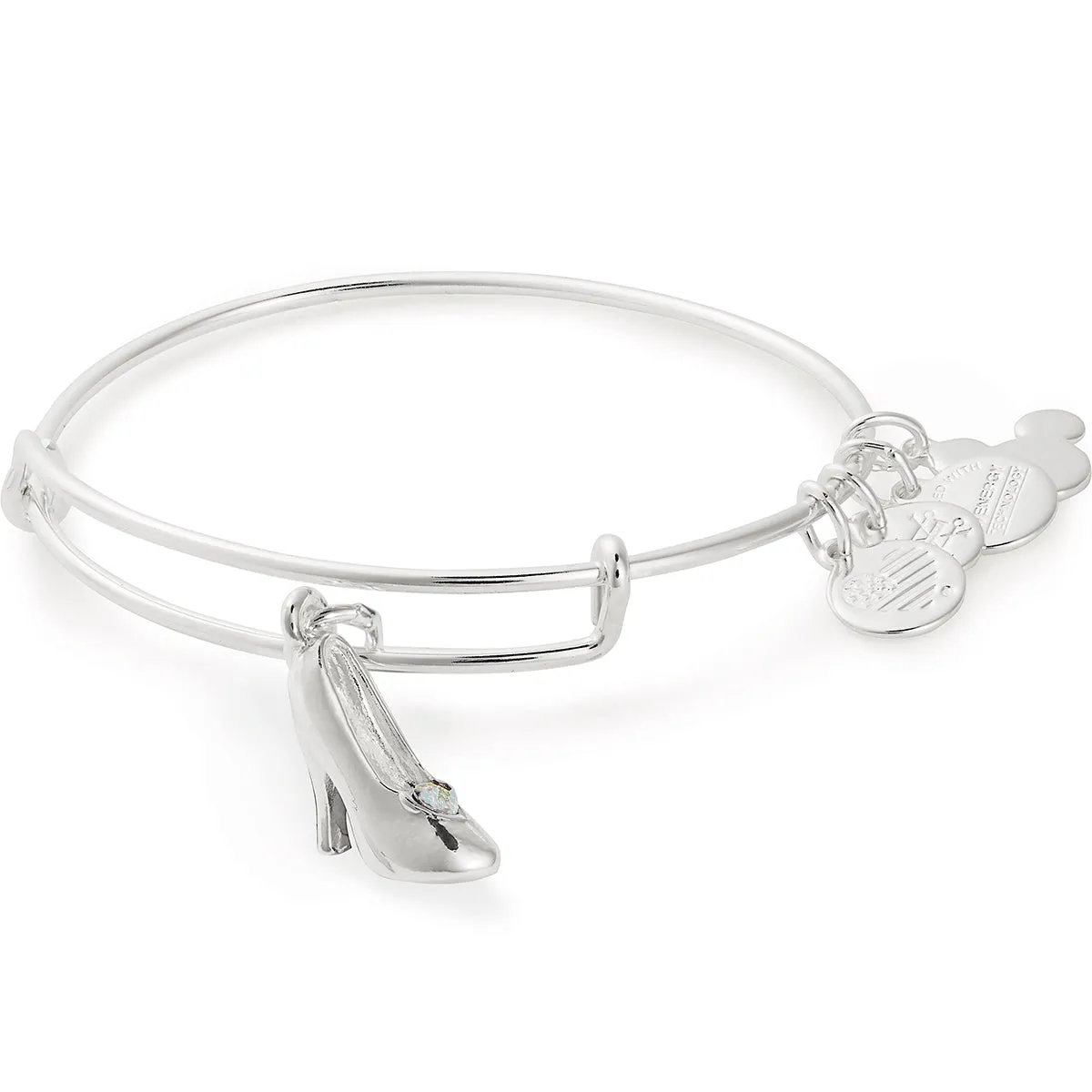 Disney® Cinderella Glass Slipper Charm Bangle sold by Alex and Ani