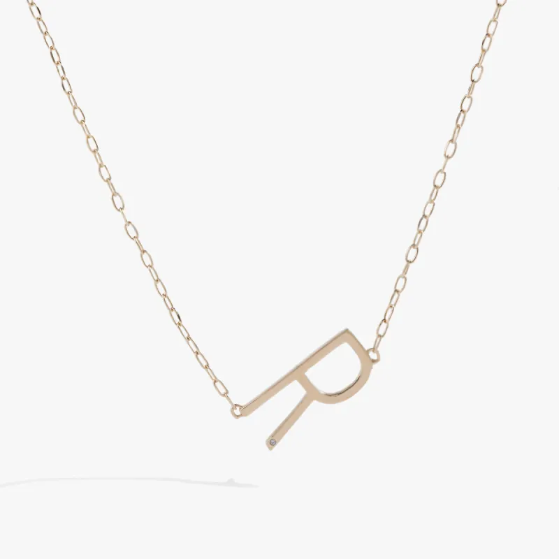 Initial R Precious Elongated Necklace sold by Alex and Ani