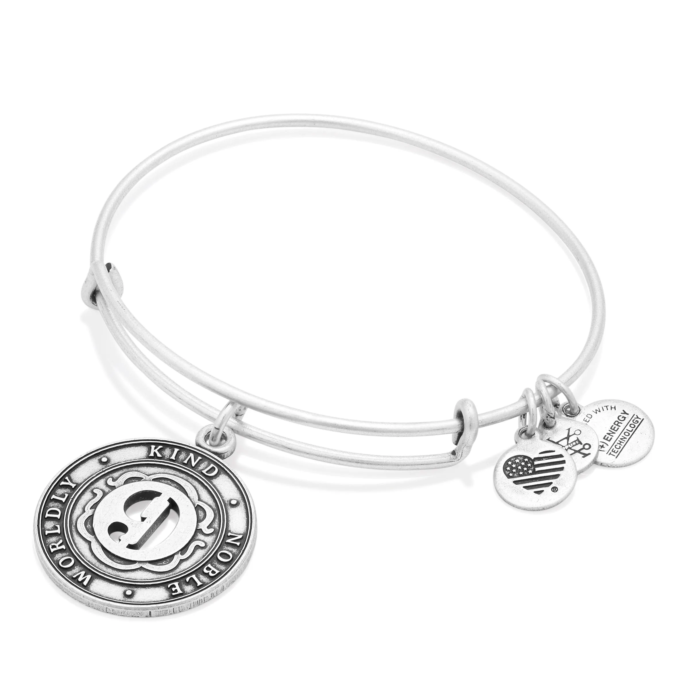 Number 9 Charm Bangle Bracelet | Worldly, Kind, and Noble sold by Alex and Ani