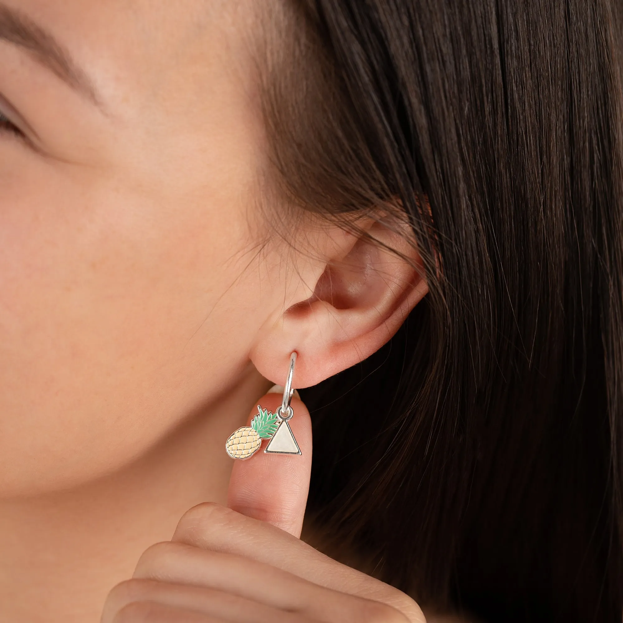 Tropical Enamel Charm Hoop Earrings sold by Alex and Ani product image thumbnail 3