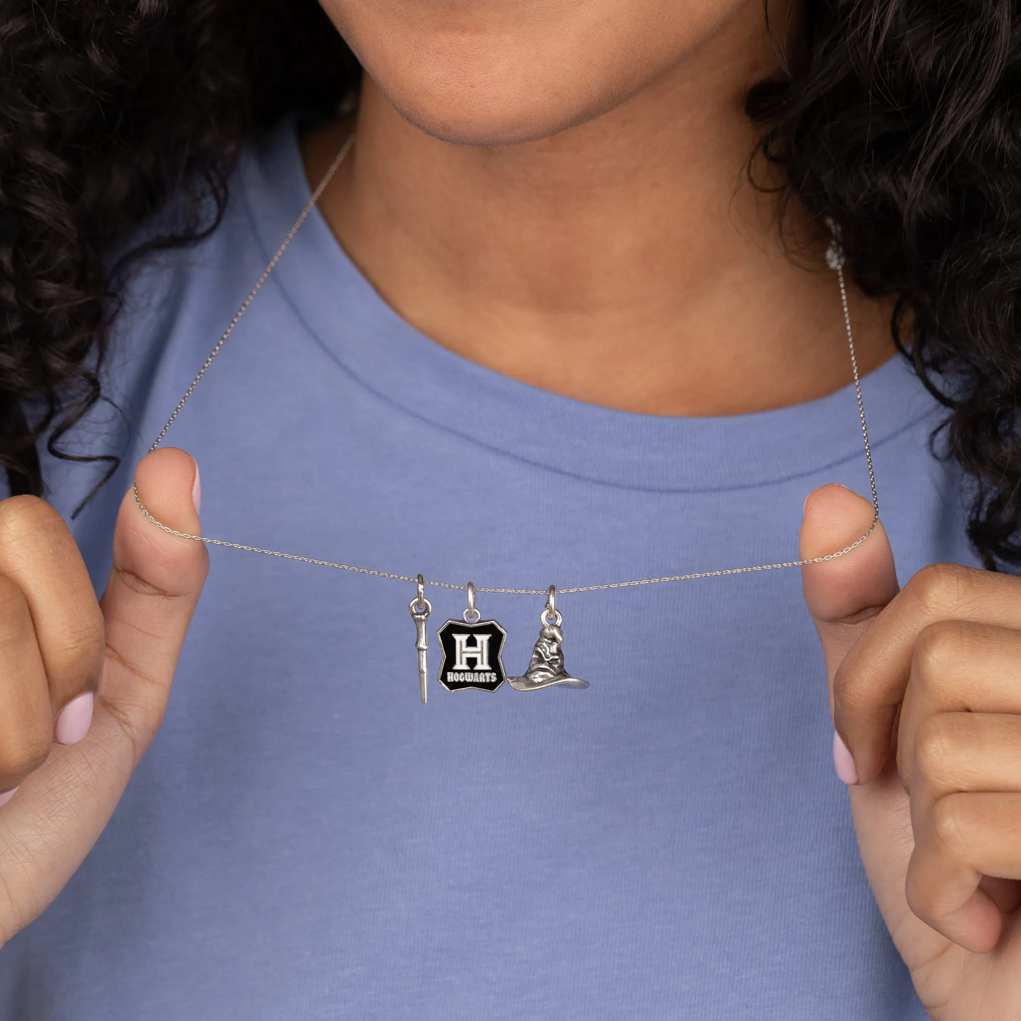 Harry Potter™ 'Hogwarts'™ Trio Charm Necklace sold by Alex and Ani product image thumbnail 3