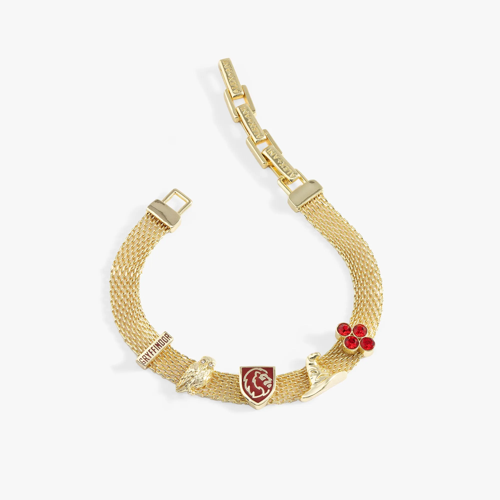 Harry Potter™ Gryffindor Mesh Charm Bracelet sold by Alex and Ani