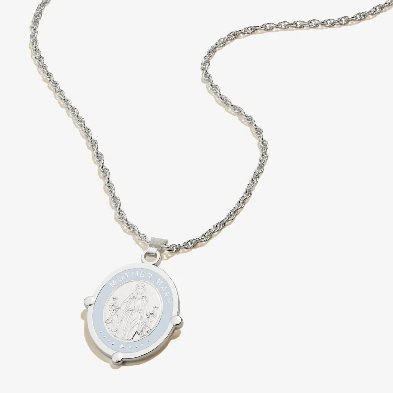 Mother Mary Embossed Charm Necklace sold by Alex and Ani