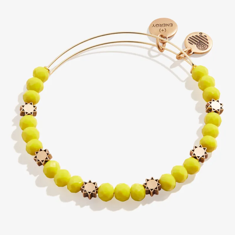 Sun Beaded Bangle, Yellow sold by Alex and Ani