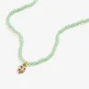 Good Fortune Four-Leaf Clover + Green Bead Necklace sold by Alex and Ani
