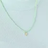 Good Fortune Four-Leaf Clover + Green Bead Necklace sold by Alex and Ani