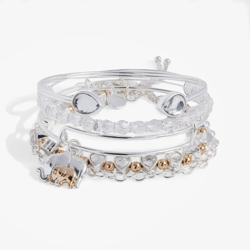 Mama Elephant Bangle Set of 5 sold by Alex and Ani