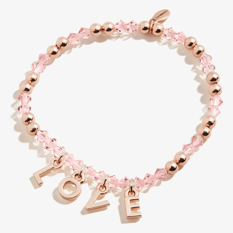 'Love' Stretch Charm Bracelet sold by Alex and Ani