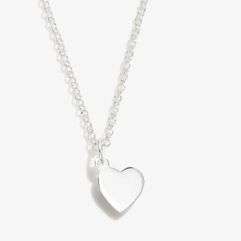 Engravable Small Heart Charm Necklace, 19'' sold by Alex and Ani