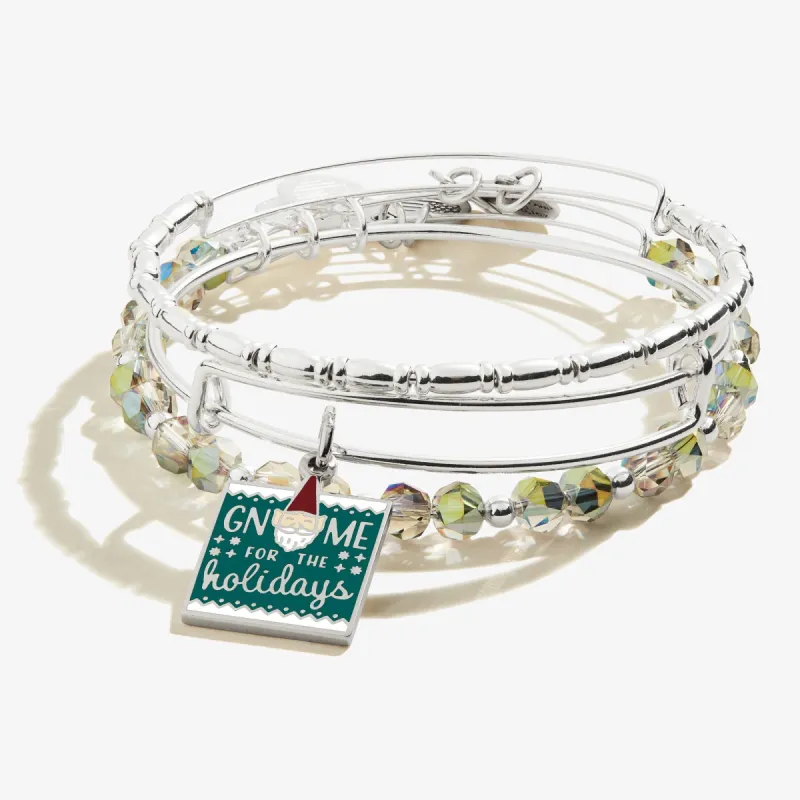 'Gnome for the Holidays' Charm Bangles, Set of 3 sold by Alex and Ani