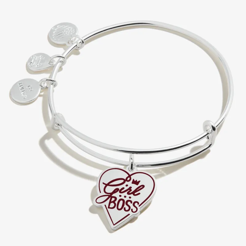 'Girl Boss' Charm Bangle Bracelet sold by Alex and Ani
