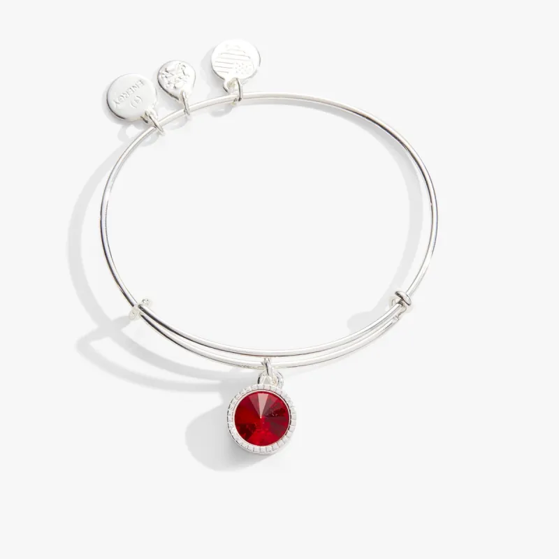July Birthstone Charm Bangle, Light Siam sold by Alex and Ani