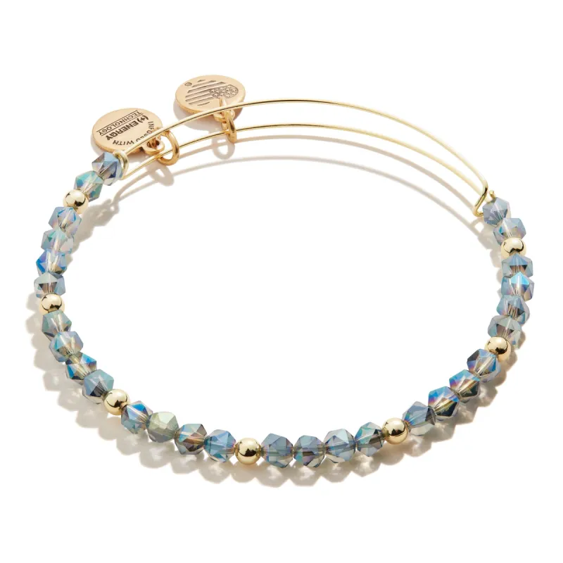 Splendid Beaded Bangle, Forest Green sold by Alex and Ani