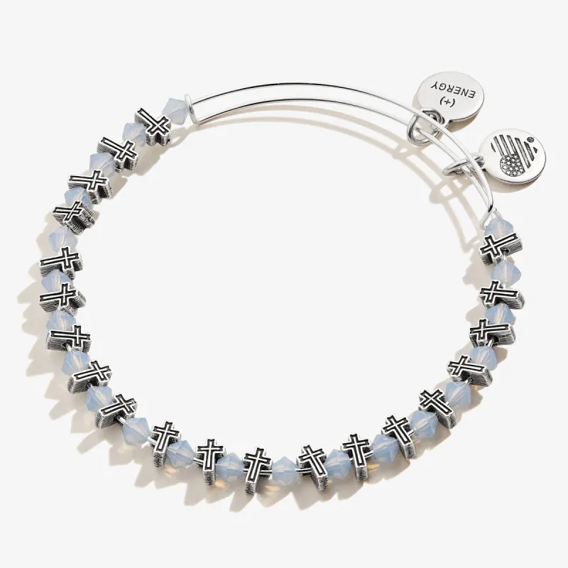 Cross Beaded Bangle sold by Alex and Ani