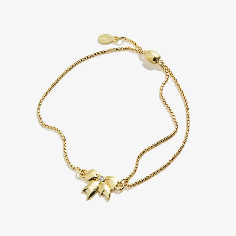 Crystal Bow Pull Chain Bracelet sold by Alex and Ani
