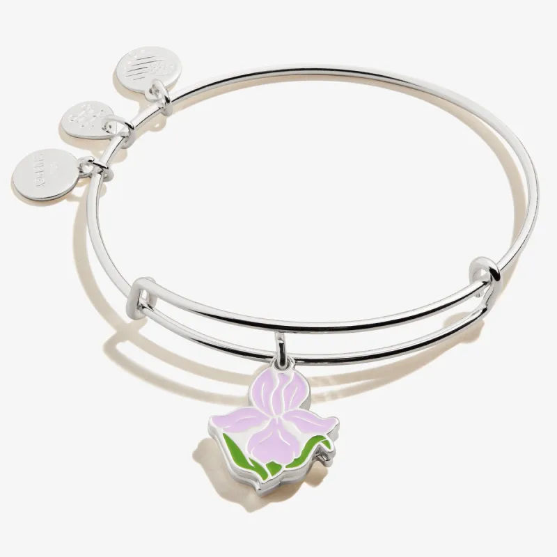 Iris Flower 'Friendship Is A Precious Gift' Charm Bangle sold by Alex and Ani