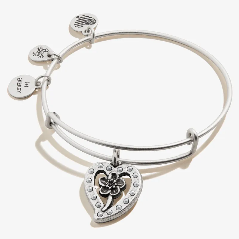 Buttercup Heart Charm Bangle sold by Alex and Ani