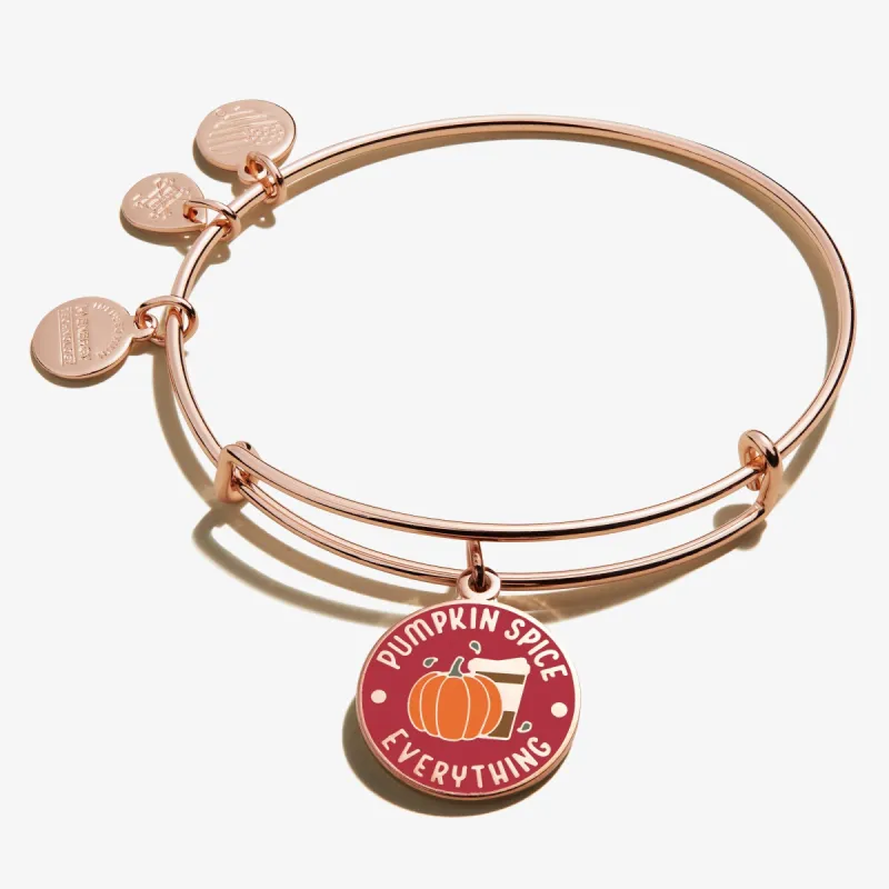 'Pumpkin Spice Everything' Coffee Cup Charm Bangle sold by Alex and Ani