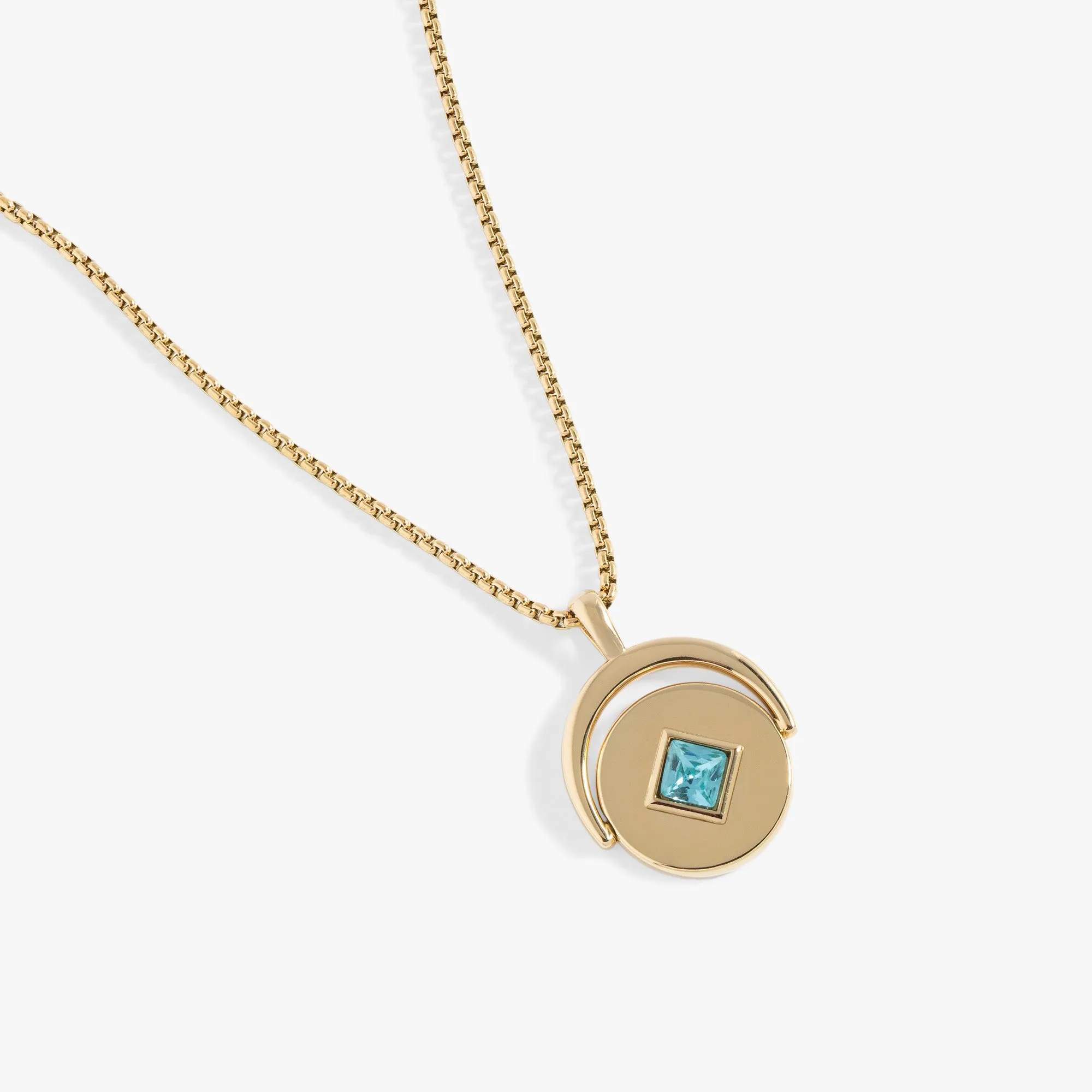 March Birthstone and Flower Flip Charm Necklace sold by Alex and Ani product image thumbnail 5