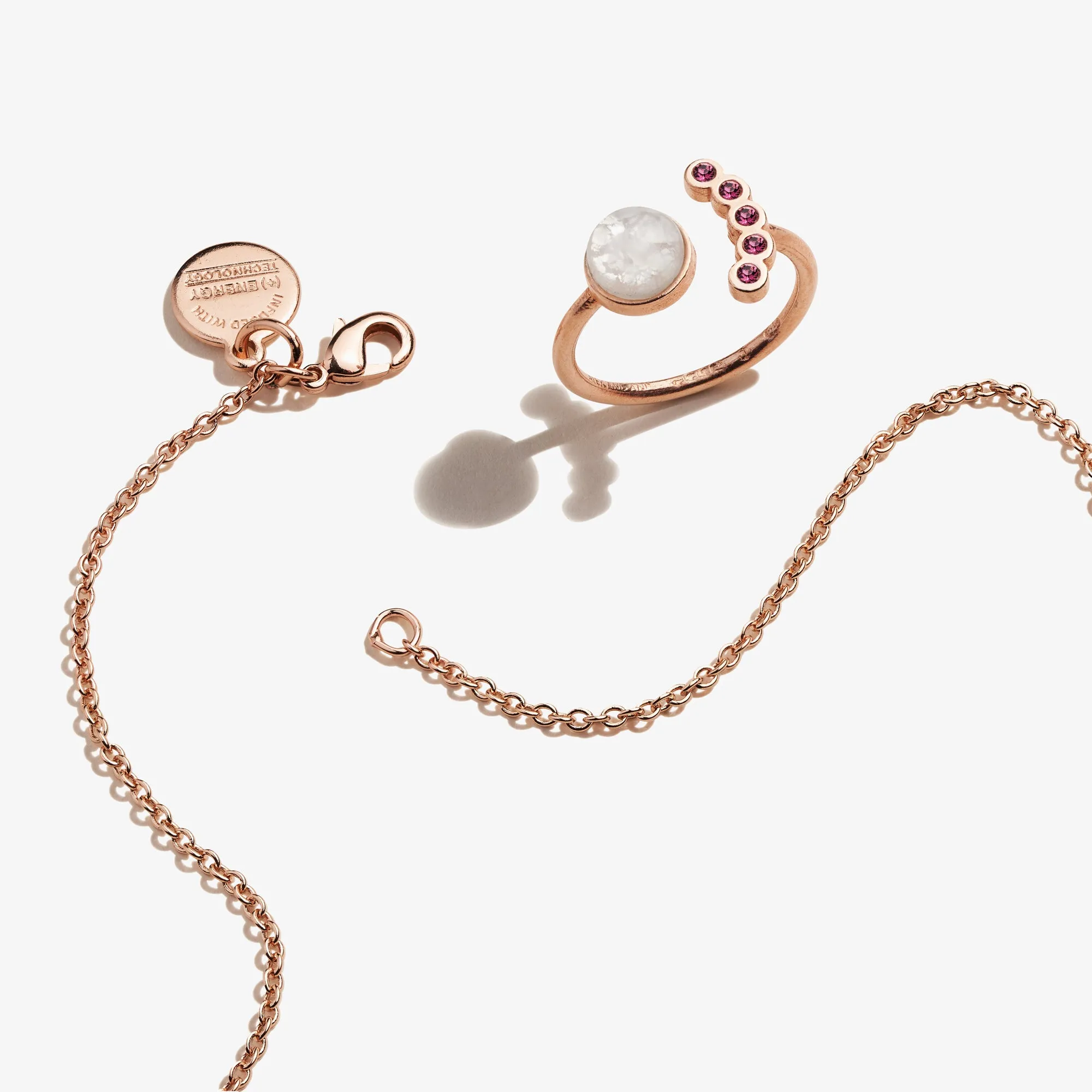 Moon Charm Necklace + Crystal Ring Gift Set sold by Alex and Ani product image thumbnail 2