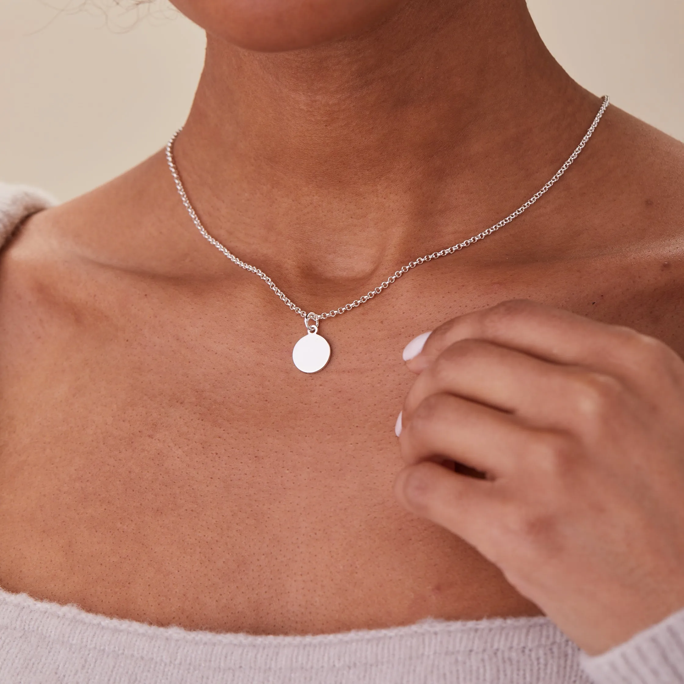 Small Circle Charm Necklace, 19'' sold by Alex and Ani product image thumbnail 2