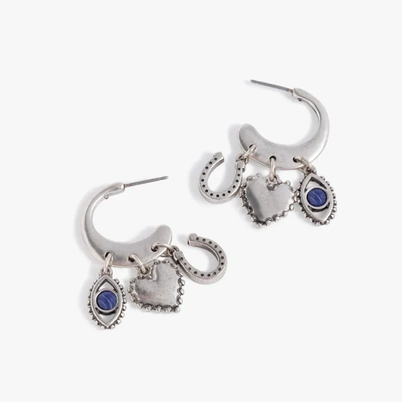 Multicharm Hoop Earrings sold by Alex and Ani