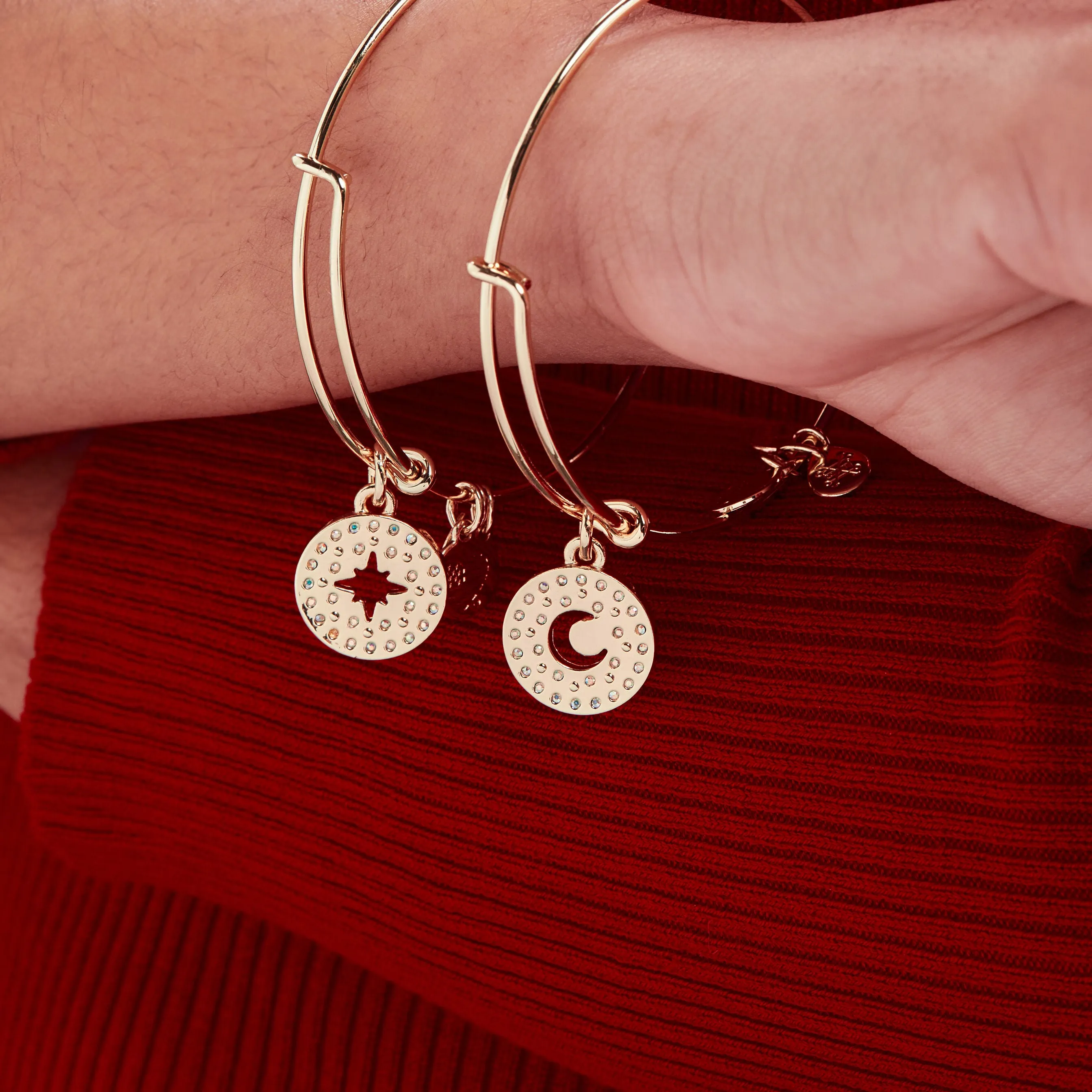 Best Friends Moon + Star Charm Bangle, Set of 2 sold by Alex and Ani product image thumbnail 5