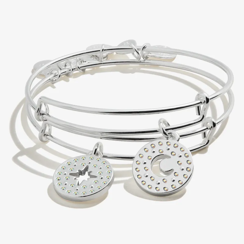 Best Friends Moon + Star Charm Bangle, Set of 2 sold by Alex and Ani