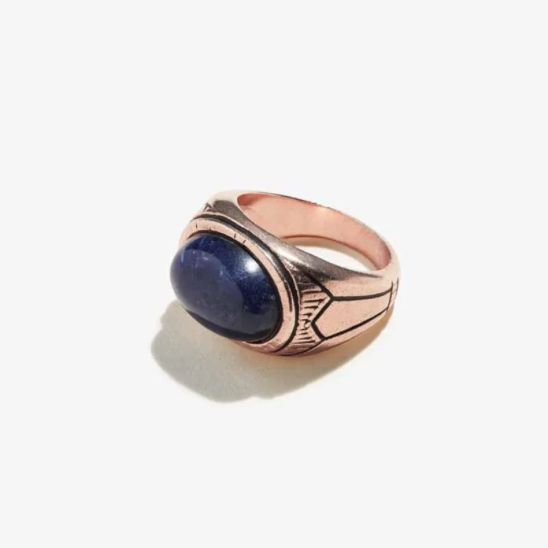 Sodalite Gemstone Signet Ring sold by Alex and Ani