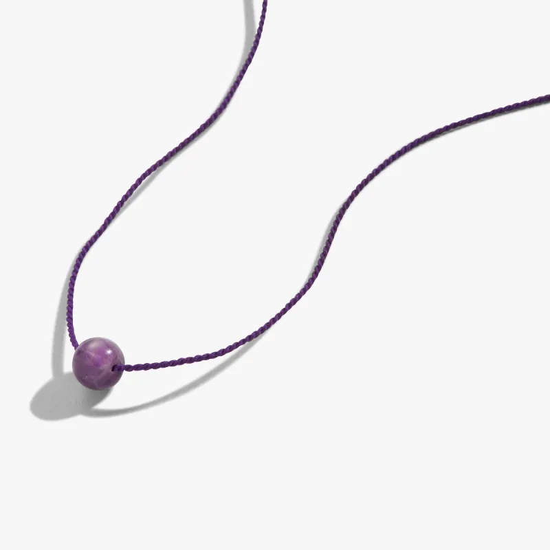 Amethyst Gemstone Cord Necklace sold by Alex and Ani