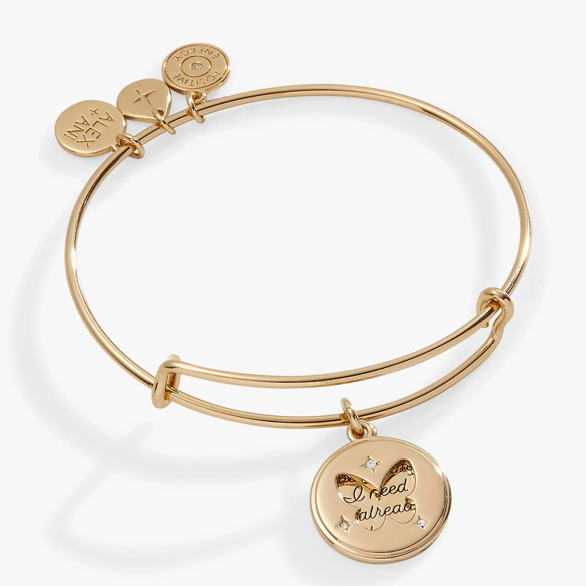 Hidden Message Butterfly Affirmation Bangle sold by Alex and Ani product image thumbnail 4