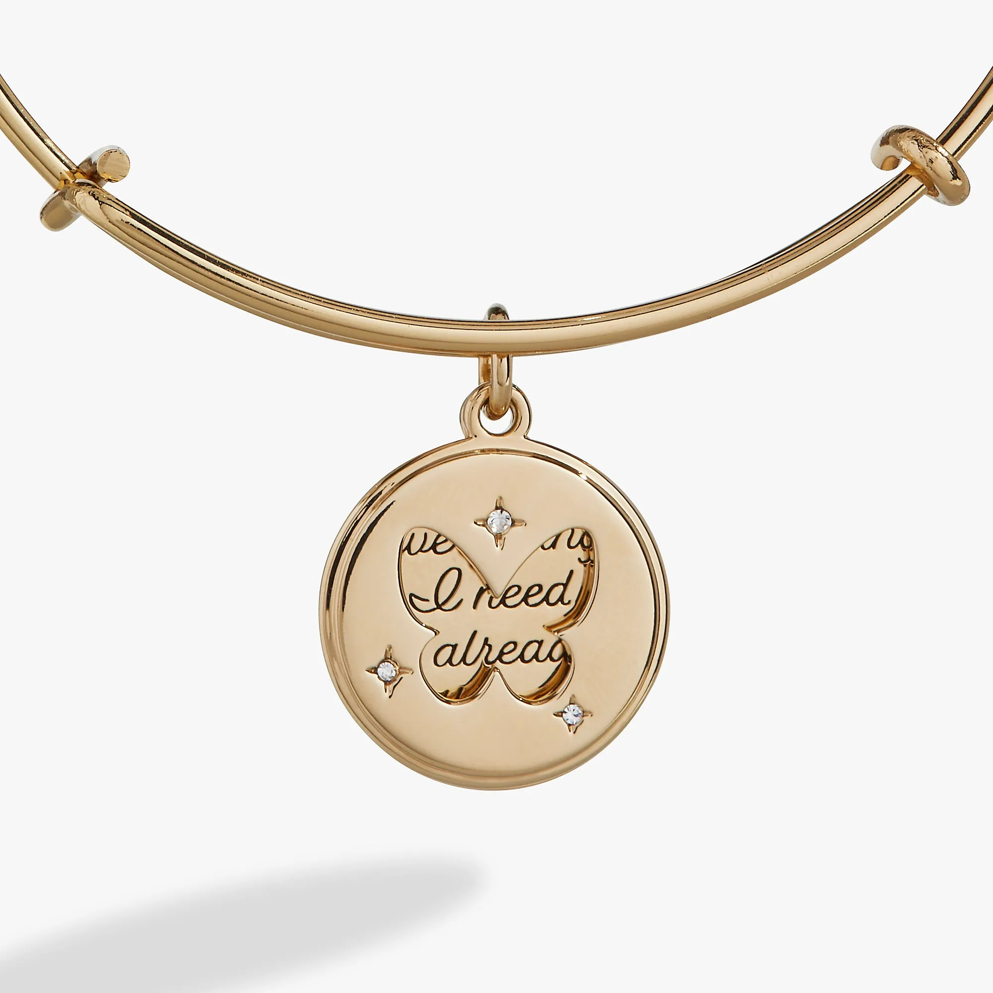 Hidden Message Butterfly Affirmation Bangle sold by Alex and Ani product image thumbnail 3