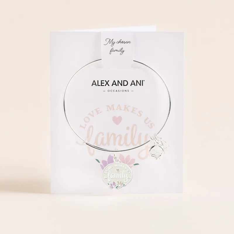 'Love Makes Us Family' Charm Bangle sold by Alex and Ani