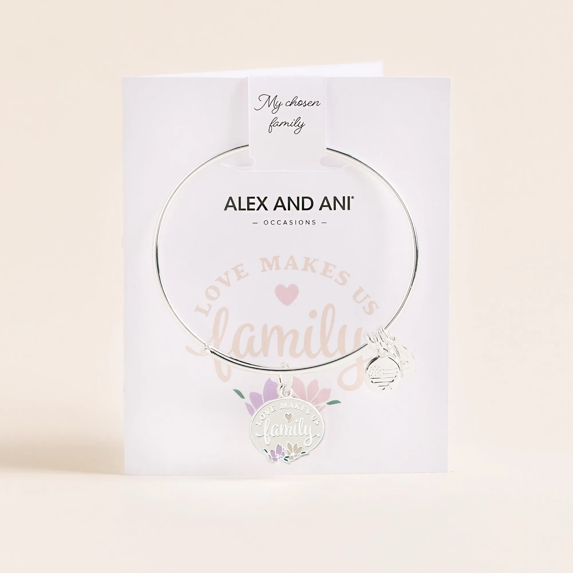 'Love Makes Us Family' Charm Bangle sold by Alex and Ani