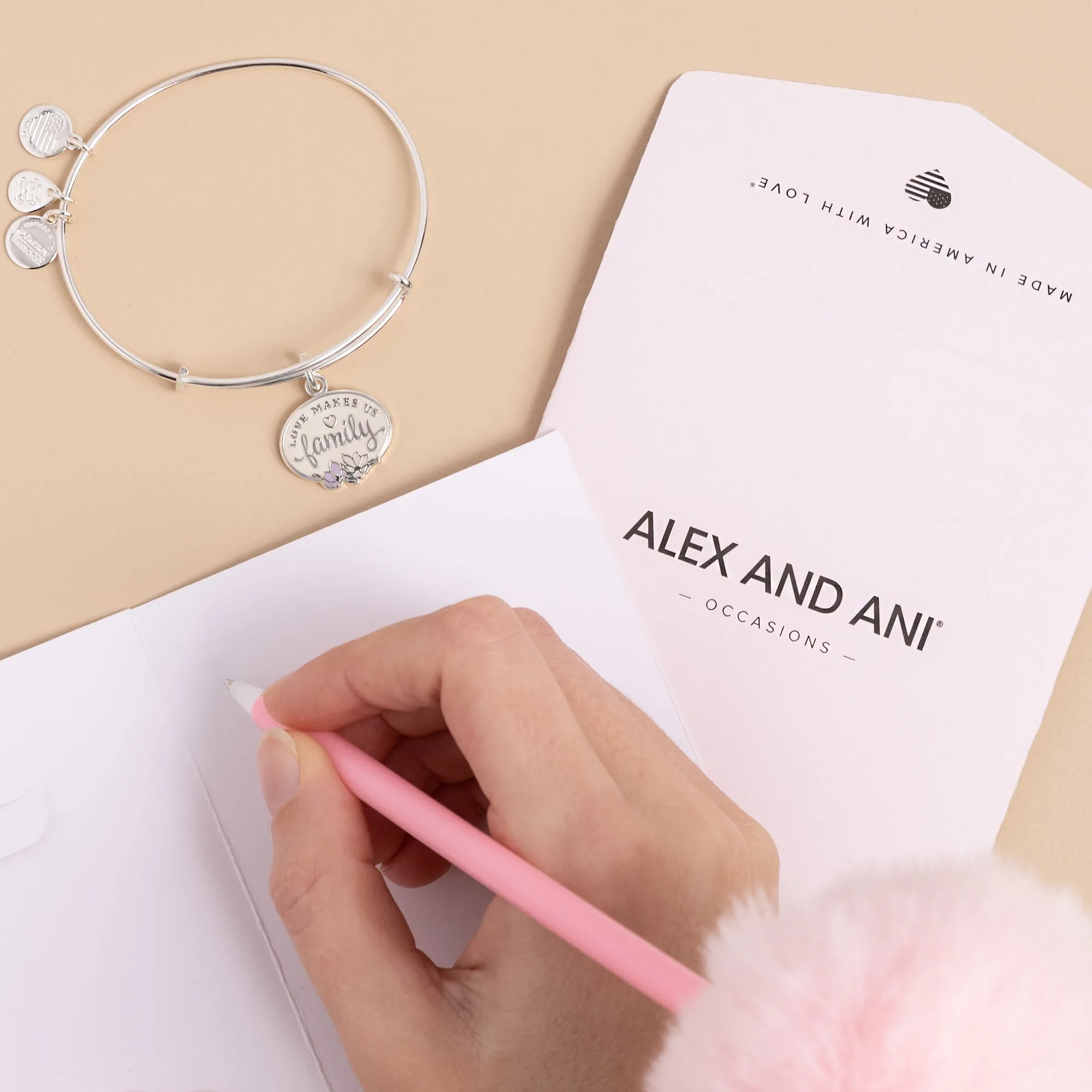 'Love Makes Us Family' Charm Bangle sold by Alex and Ani product image thumbnail 5