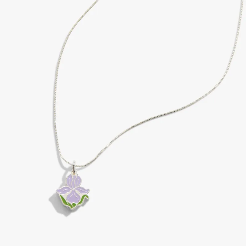Iris Flower 'Friendship Is A Precious Gift' Necklace sold by Alex and Ani