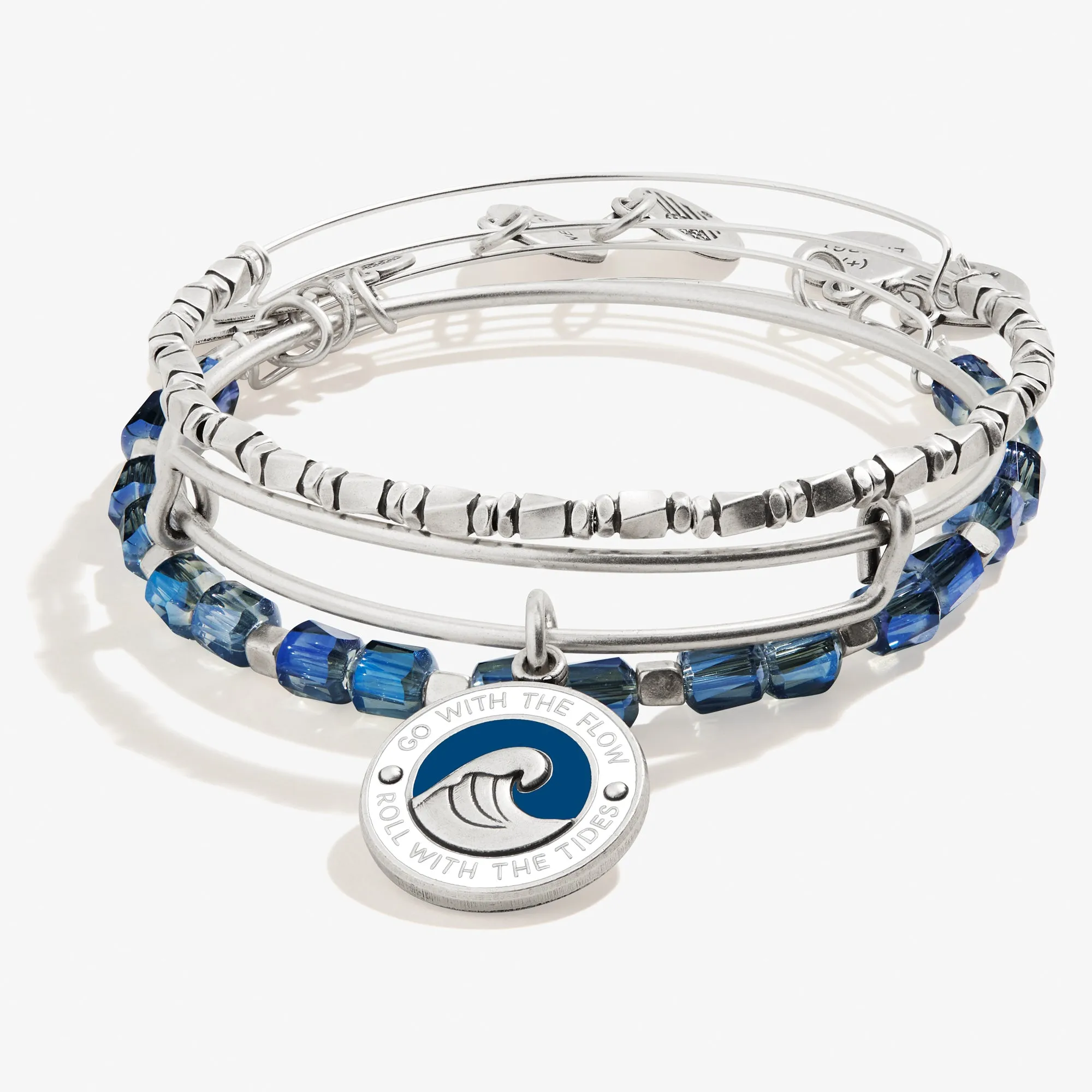 Go With the Flow' Charm + Beaded Bangles, Set of 3 sold by Alex and Ani