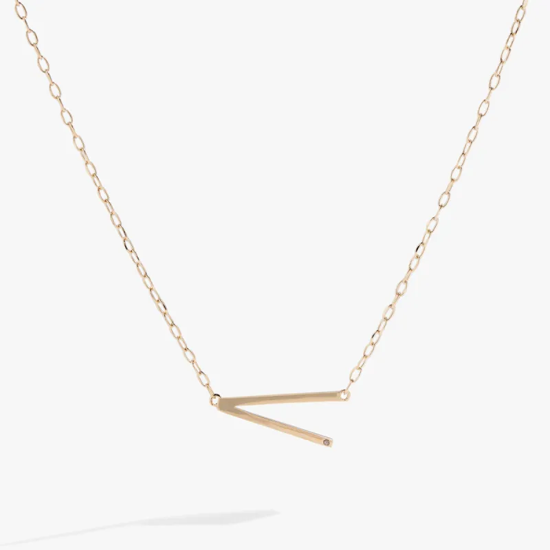 Initial V Precious Elongated Necklace sold by Alex and Ani