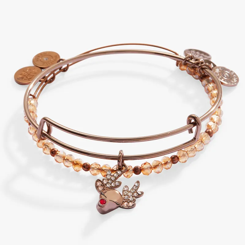 Reindeer Charm Bangle, Set of 2 sold by Alex and Ani