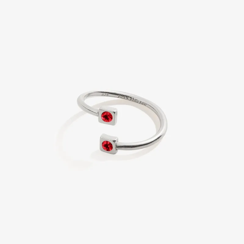 July Birthstone Ruby Ring Wrap sold by Alex and Ani