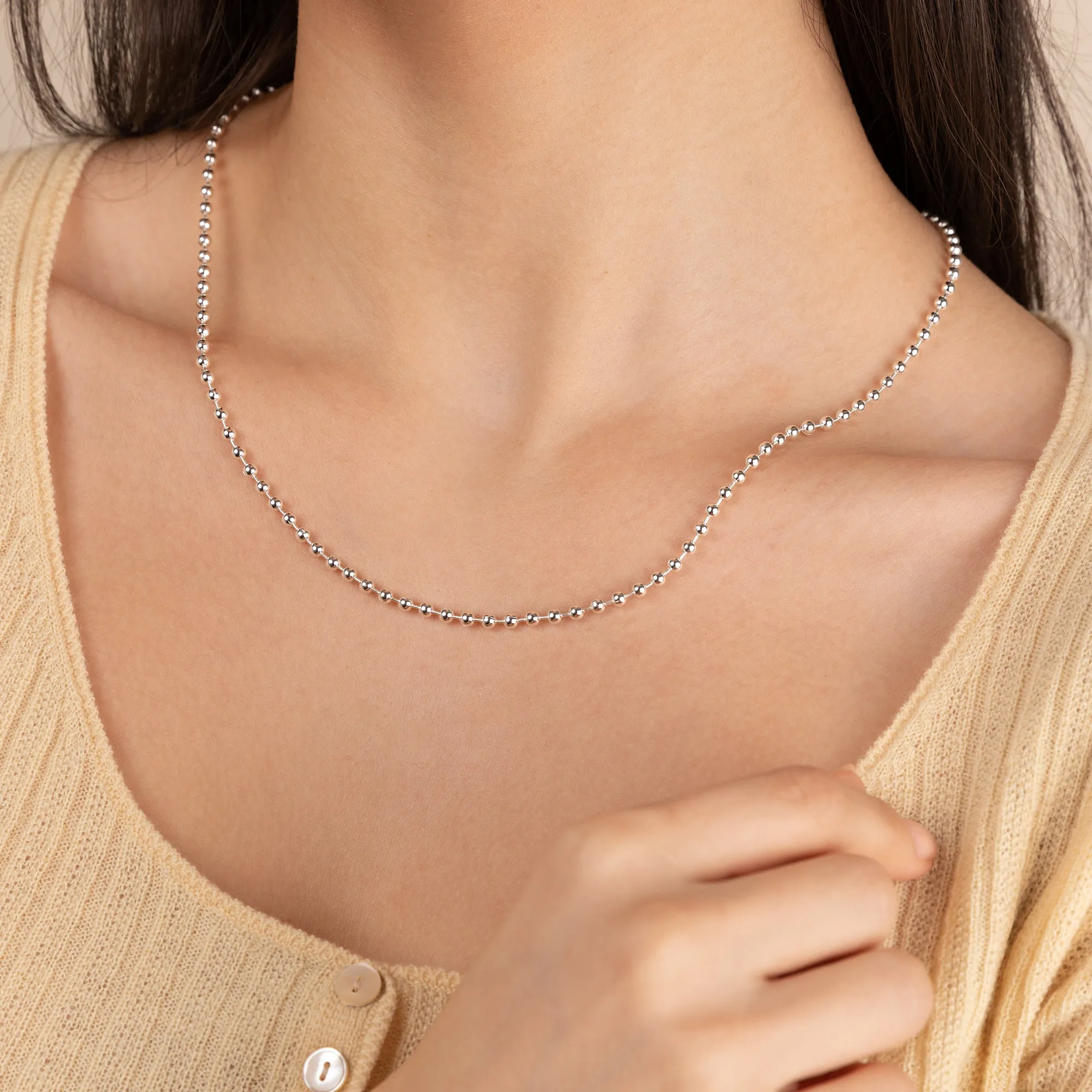 Ball Chain Necklace, Silver sold by Alex and Ani product image thumbnail 3