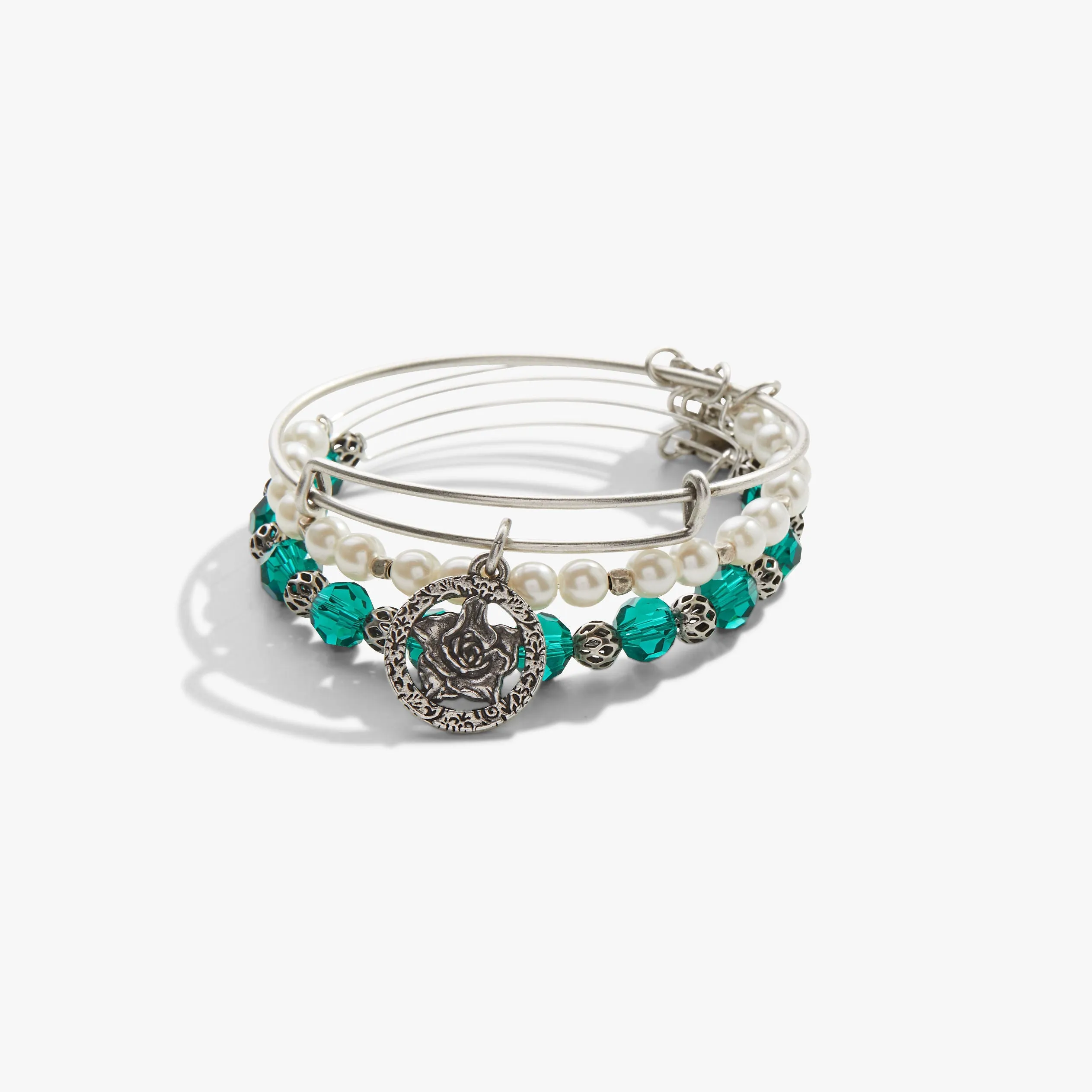 Rose Charm Bangle, Set of 3 sold by Alex and Ani product image thumbnail 4