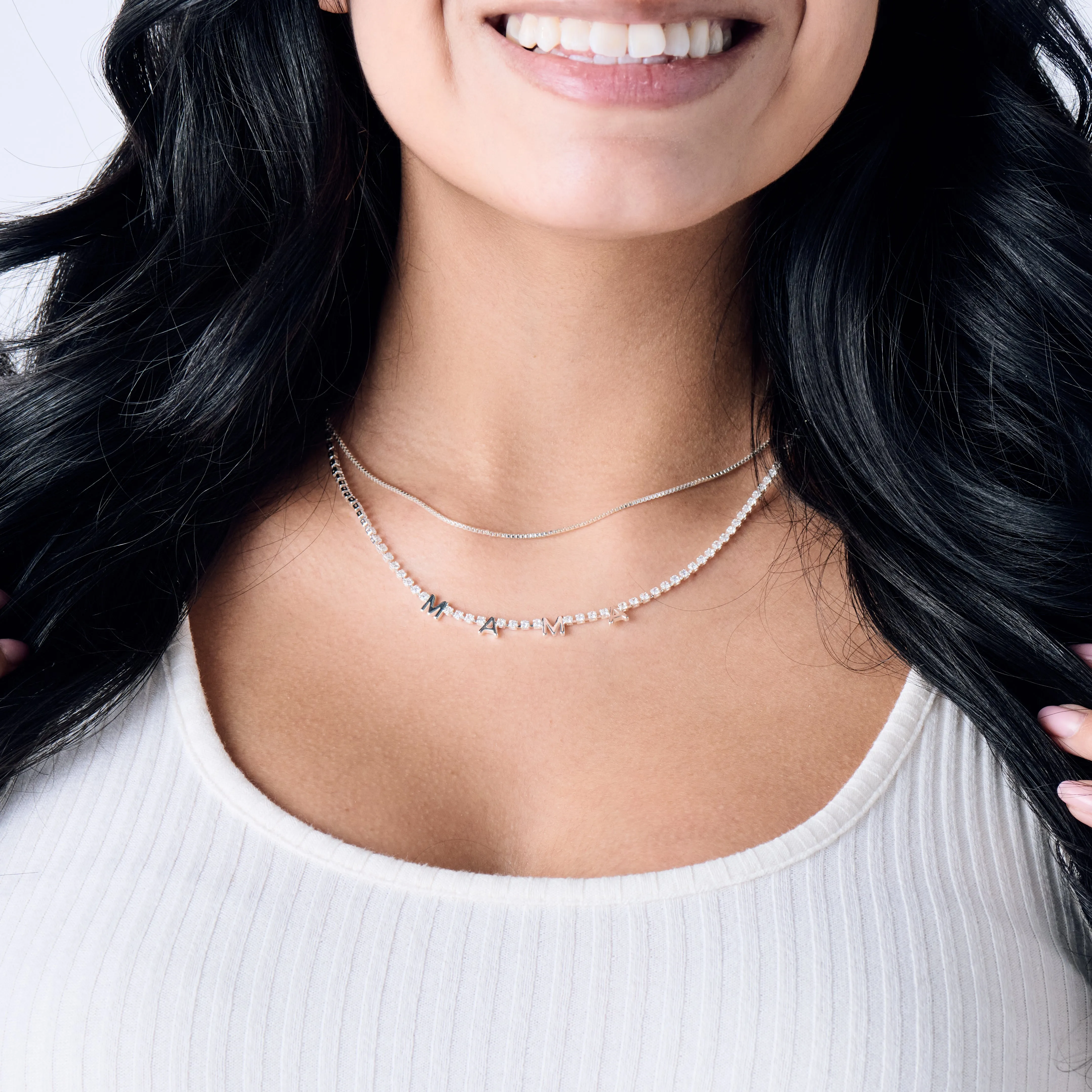 Mama Crystal Tennis Necklace sold by Alex and Ani product image thumbnail 5