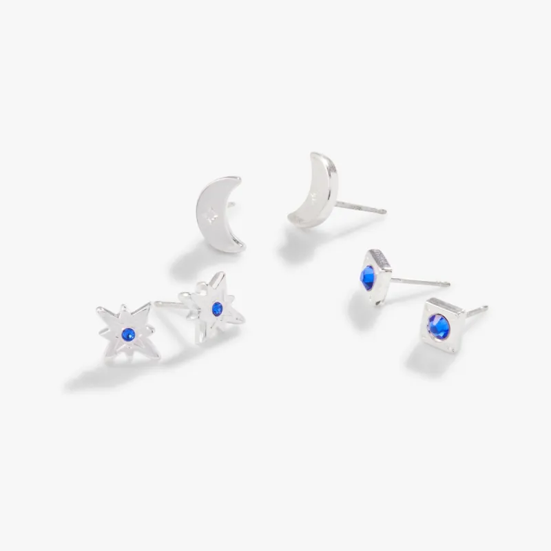 Moon + North Star Stud Earrings, Set of 3 sold by Alex and Ani