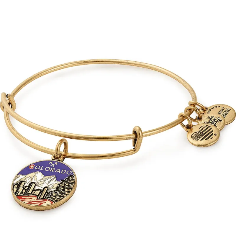 Colorado Mountains Charm Bangle sold by Alex and Ani
