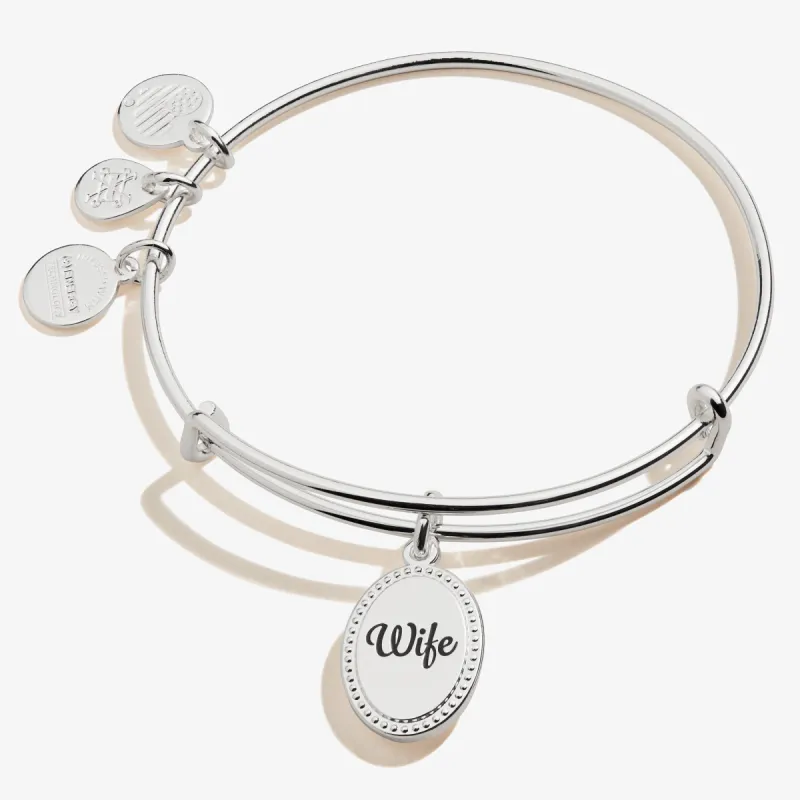 Wife, 'The One I Love Forever' Charm Bangle sold by Alex and Ani