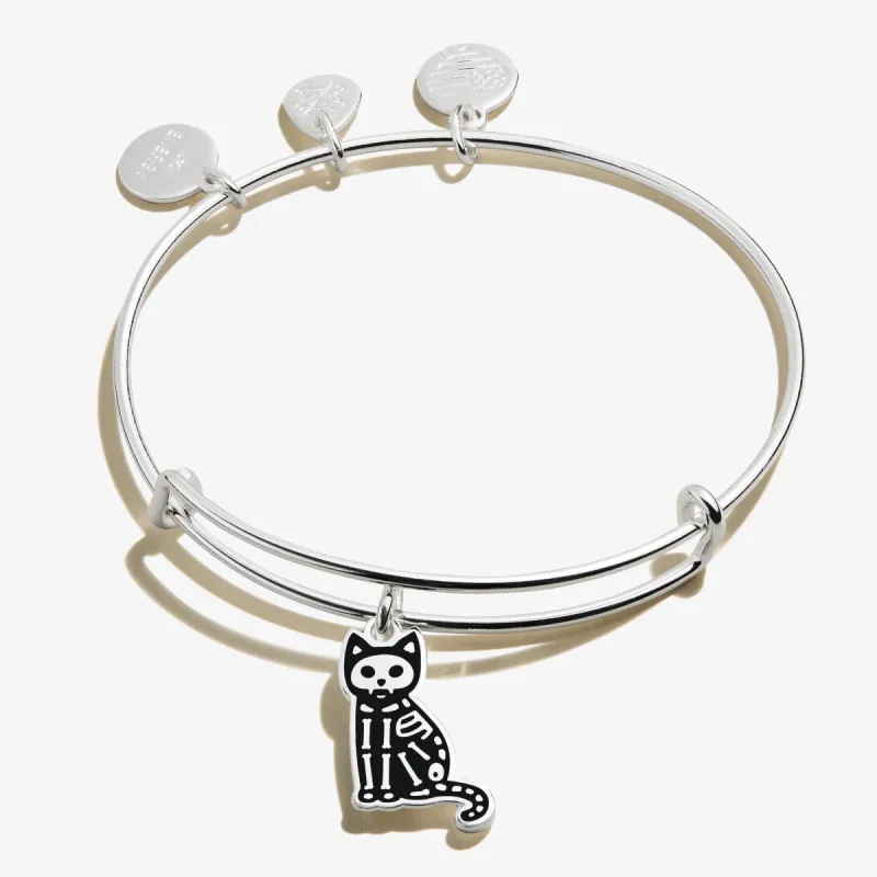 Skeleton Cat Charm Bangle sold by Alex and Ani