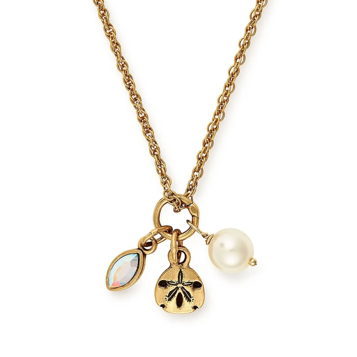 Sand Dollar Trio Charm Necklace sold by Alex and Ani